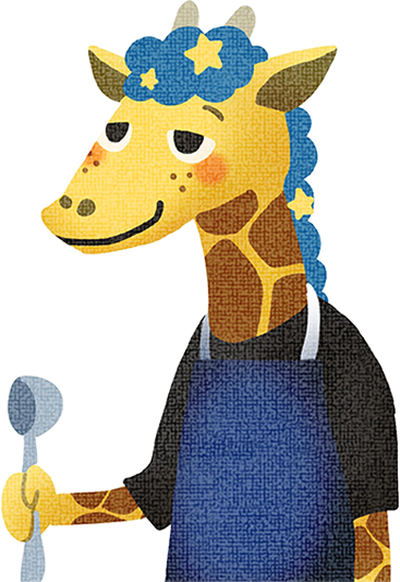 キャラクター(キリン)のイラスト